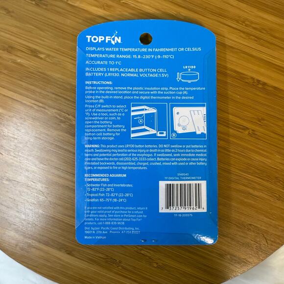 New in Box; Top Fin® Digital Aquarium Thermometer - Picture 2 of 2
